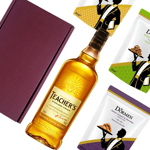 Teachers Highland Cream Whisky Nibbles Hamper